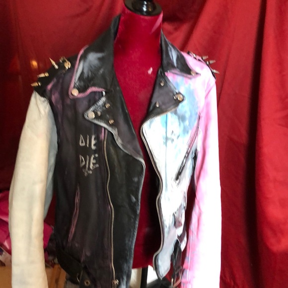 LIL PEEP leather jacket hand painted - Picture 8 of 8